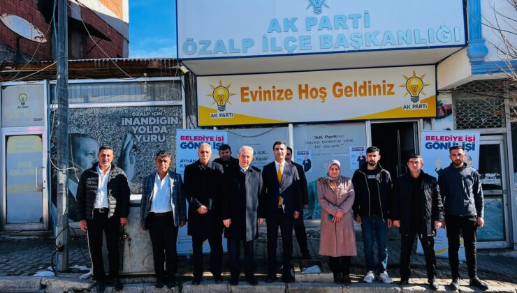 Ak Parti Van Büyükşehir Belediye Başkan Aday Adayı Kayatürk, Özalp ve Saray İlçe Başkanlıklarını Ziyaret Etti.