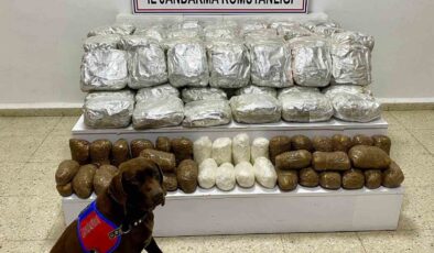 Van’da jandarma ekipleri tarafından 78 kilo uyuşturucu ele geçirildi